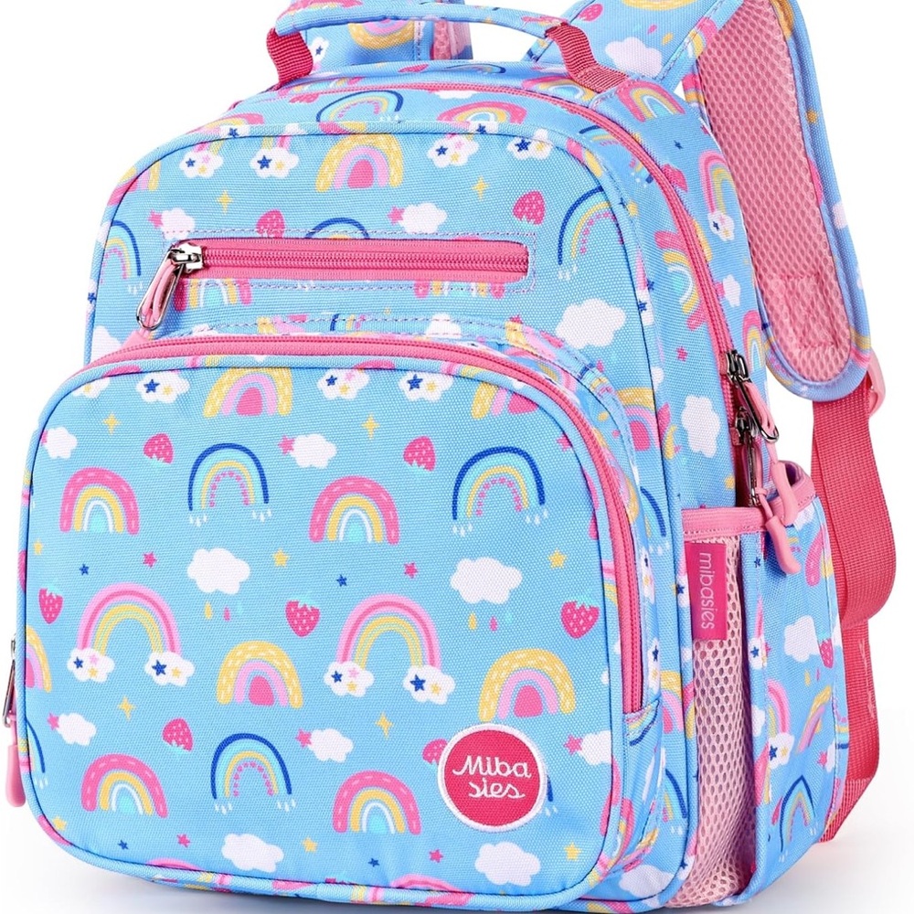 Mibasies Toddler Backpack with Rainbow Design
